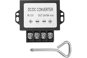 MZHOU Convertidor de CC de 12V a 24V 5A convertidor de voltaje de CC de 12V a 24V 120W máx Convertidores de potencia Transformadores Reguladores de corriente