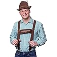Wicked Costumes Authentic Lederhosen Braces Fancy Dress Accessory