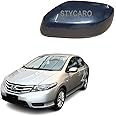 STYCARO Side Mirror Cover without Indicator Type compatible with Honda City I-vtec 2009-2013 Model - Black (LEFT PASSENGER SIDE)