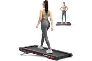 Sperax 4 in 1 Vibration Walking Pad, Portable Under Desk Treadmill, with Vibration Mode & APP Remote, Black RM02 with 5% and 10% Incline