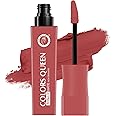 Colors Queen Totally Matte Liquid Lipstick | Intense Color Payoff, Lightweight & Comfortable, One Swipe Application | Long Lasting, Non Transfer Liquid Lipstick for Women (13 - Nude Frost, 7.5g)