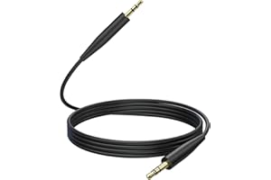 Toxaoii Kabel audio kompatybilny z Bose 700 QuietComfort QC45 QC35II QC35 QC25 SoundTrue Soundlink On-Ear 2 OE2 Kabel pomocniczy (czarny)
