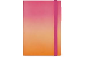 Legami - Agenda Giornaliera 2025 Medium, 12 Mesi, Diario da Gennaio 2025 a Dicembre 2025, Chiusura con Elastico, Planner Mensile Gennaio 2026, Taschina Finale, Rubrica, 12 x 18 cm, Golden Hour