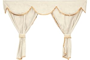 F-CORE Tende - Set Completi (3in1) Camion Compatibile per Mercedes ACTROS MP 2 01.03-12.06 ACTROS MP 3 01.07-12.10 Tetto Alto Cabina Letto Champagne