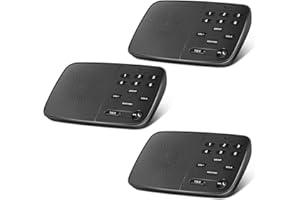 H HOSMART Hosmart Intercoms Wireless for Home UltraSpeak, 2024 Full Duplex Wireless Intercom System for Business, Room to Room Intercom Two Way Real-time Intercom with 1200 Feet Range (3 Stations)