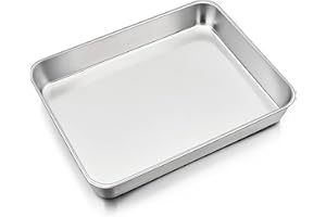Backblech, HaWare Edelstahl Rechteckig Auflaufform Fettpfanne Ofenform Backofen, 31x24x5cm, Tiefes Ofenblech Kuchenblech zum Backen/Braten/Servieren, Ungiftig ＆ Gesund, Spülmaschinenfest
