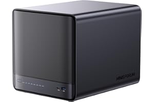 ‎MINIS FORUM MINISFORUM N5 5-Bay Desktop NAS, Diskstation AMD Ryzen 7 255, DDR5 RAM,1 * 10GbE, 1 * 5GbE,1*M.2 NVMe-Steckplätze, 2*U.2/M.2 2280 NVMe-Steckplätze, 8K HDMI, Network Attached Storage(Diskless)