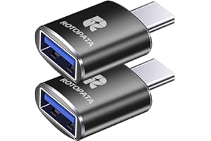ROTOPATA 2 Pack USB C to USB 3.0 Female Adaptor, OTG Type C Adapter for MacBook Pro2019, MacBook Air 2020, Type C Smartphones