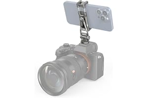 SMALLRIG Handyhalterung Universal Telefonkamera Halterung with Cold Shoes and 1/4" Threaded Hole 360° Rotation Phone Camera Mount für Filmemachen, Vlogging -3559