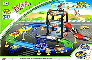 Curtis Toys 57 Pieces Race Track Set with Metal Plane and Metal car