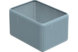 Rotho Madei Caja de almacenamiento 13l, Plástico (PP reciclado) sin BPA, azul, 13l (32.6 x 23.8 x 18.8 cm)