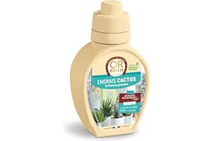 OR BRUN Engrais Cactus & Plantes Grasses - 250ml - Enrichit Les Plantes - Fabriqué En France - Utilisable En Agriculture Biologique OBRECLCACTUS250