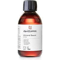 Naissance Natürliches Süßes Mandelöl (Nr. 215) 250ml – Vegan, Gentechnikfrei – Ideal zur Haar– und Körperpflege, für Aromathe