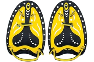 SEAC Pro, Hand Paddles pour Adultes, Équipement d'entraînement de Natation, 2 Tailles Disponibles