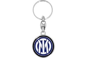 CALCIOGADGETS Portachiavi Inter Ufficiale Stemma Nuovo 2021 in Metallo Porta chiave F.C.Internazionale KEYINMETST1100