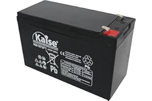 KAISE TECHNOLOGIES Kaise Batería AGM 12V 7.2Ah de Plomo-Ácido - VRLA Sellada, Alta Fiabilidad, Sin Mantenimiento - para SAI, Seguridad, Telecomunicaciones y Sistemas de Respaldo