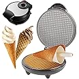 Electric Waffle Cone Maker Machine, Double Side Heating, Non-Stick Stainless Steel Mould, Biscuit Ice Cream Egg Rolls Dessert Baking Pan Kitchen Bakeware Tools