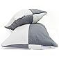 Wakefit Hollow Fiber Pillow, 68.58 cm x 40.64 cm, White & Grey, 2-pieces