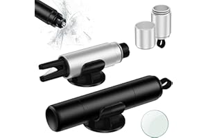 NEUTYPECHIC 2 Stück Gurtschneider Notfallhammer Auto, 2 In 1 Notfallhammer Auto mit Gurtschneider, Tragbarer Glasbrecher und Sicherheitsgurt Cutter, Fensterbrecher für Autoscheibe Notfallrettungs Auto