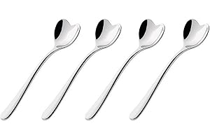 Alessi Il Caffè AMMI08SET Set di 4 Cucchiaini da Caffè di Design in Acciaio Inox