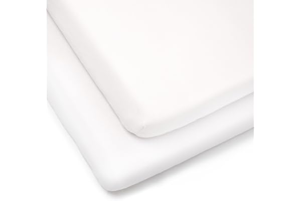 Clair de Lune Jersey Cotton Cot Bed Sheets 2pk