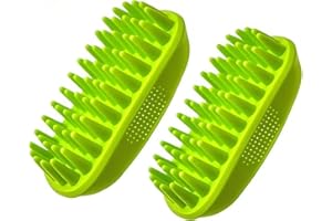 WEIGAV - Cepillo de baño suave para perros (silicona, 2 unidades)