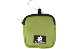 FLYING TAIL Dog Training Pouch, Waist Pack for Outdoor Pet Training, With Trash Bag Holder，Green