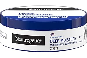 Neutrogena Formula Norvegese Balsamo Comfort Multiuso Idratazione Intensa, Crema corpo, viso e mani, Crema mani riparatrice con 15% Glicerina, Crema corpo idratante pelle secca, 200 ml