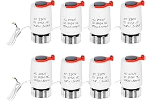 Stellantrieb Fussbodenheizung 230v M30x1,5 NC (stromlos geschlossen), Stellmotor VA80 für Fußbodenheizung, Fußbodenheizung Ventil für nahezu jeden Heizkreisverteiler (8)