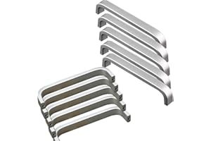 Qrity 20x Tiradores de las puertas del armario de la cocina armario ropero tire del cajón, Aluminio, con tornillos (96MM)