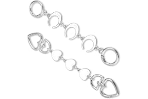 BREMOROU 2 Stück Kurze Metallkette Verlängerungskette Tasche Taschenkette Geldbörsenverlängerung Metallbeutelriemen Kurze Handtasche Geldbörse Strap Extender Geldbeutelkupplungsgriffe Für Handtaschenzubehör