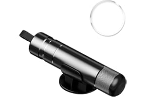 POSYLANE Safe Hammer Glass Breaker with Holder, Portable Mini Car Window Escape Tool for Car Home Travel, 2-in-1 Safety Hammer Seat Belt Cutter, Escape Tool for Emergency Rescue/Lifesaving/Disaster (Black)