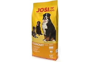 JosiDog Economy (1 x 15 kg) | Adult | Premium Trockenfutter für ausgewachsene weniger aktive Hunde | mit viel tierischem Protein | Powered by JOSERA | Hundefutter | Alleinfutter | 1er Pack