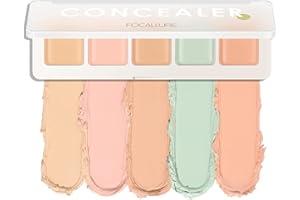 ANGLICOLOR Concealer Palette,5-Farbige concealer,Concealer Augenringe,Color Corrector, Mischbare Farbtöne(01 COLOR CORRECTING PALETTE)