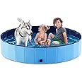 Jasonwell Foldable Collapsible Pet Pool Bathing Tub For Dogs or Cats