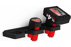 NewGround Designs Support mural pour batterie Milwaukee M12 (12 V) - Fabriqué en Allemagne - 3 batteries