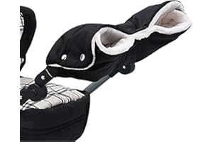 LONNALEE Kinderwagen Handwärmer,Kinderwagen Handschuhe Handmuff mit Warme Fleece Innenseite,Kinderwagenmuff Atmungsaktiv Wasserfest Winddicht, Universalgröße für Kinderwagen Buggy