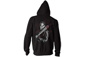 Monkey Print Men's Hooded Pullover Zipper Negan Skull Saviors Walking Zombie Dead Lucille Hoodie