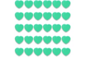 PYJLBX Fridge Magnets Strong Magnet Small Magnets, 30 Pcs Whiteboard Magnets Heavy Duty, Mini Magnets Fridge Magnets for Adults, Cute Magnets for Whiteboard Fridge Crafts Notice Board (Green, Heart)