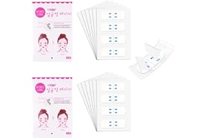 YUUCHORINGEE 80 Stück Face Lifting Tape Unsichtbar, Face Tape Lifting Tapes Gesicht für Gesicht und Hals, Anti-Falten Pflaster Gesichtstape Facelifting Facetape für Eine Optische Konturierung