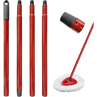16 Embouts De Poignée Pour Manche à Balai NIYANGLE - Rouge, Diamètre 25mm