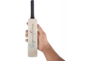 MOZI SPORTS Cricket-Miniatur-Cricketschläger zum Unterschreiben und Verschenken, Holzkonstruktion mit genauen Details, authentischer Griff, Gesamtlänge 38,1 cm, kleiner Cricketschläger, Cricket-Geschenke