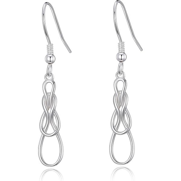 LeCalla Orecchini pendenti in argento Sterling 925 con nodo