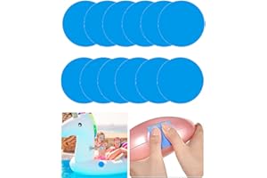 Piscine Patch De Réparation,12 Pièces Patchs de Réparation Auto-Adhésifs en PVC,Kit de Réparation de Patch,Rustine Piscine,Patch de Doublure de Piscine, pour Piscines Gonflables