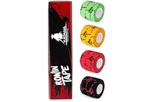 RoninTape Katana - Pack 4 - Tape pour Le Crossfit, Hookgrip, Bar, Barbell - Elastic Plus Colle