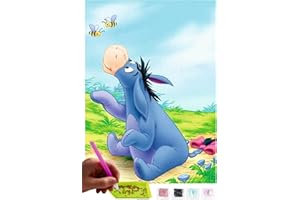 MISHBAY Diamond Painting Disney - 5D DIY Pintura Diamante 30x40cm - Dibujos con Diamantes Burro - Punto de Cruz Kit Completo