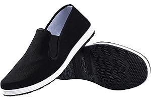 BOOLSFMAM Lässige Traditioneller chinesischer Stil Schuhe, Faule Schuhe, Pedalschuhe, Kung Fu Schuhe,Tai-Chi-Schuhe, Kampfsportschuhe