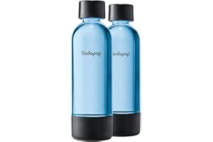 Sodapop Juego de Botellas de Pet Joy Eco de Repuesto para Sodapop Water Sprudle Joy Eco, sin BPA, de Materiales reciclados, 2 x 850 ml