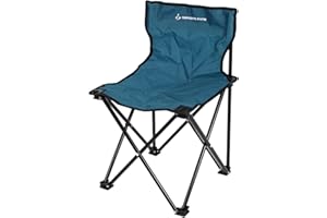 DEPORTE FANS, Silla de Camping, Pescador,Caza,Playa,jardín,Piscina,Silla Plegable,Silla de Acero,Color Azul