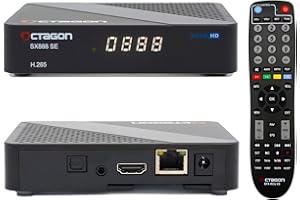 Octagon SX888 SE V2 HD IP HDTV Linux Receiver, TV Box, LAN, Mediathek, YouTube, Internet Radio, HDMI CEC, E2TV Multiroom TV Client-System, H.265, 2X USB, Infrarot Kabel, lernbare Fernbedienung